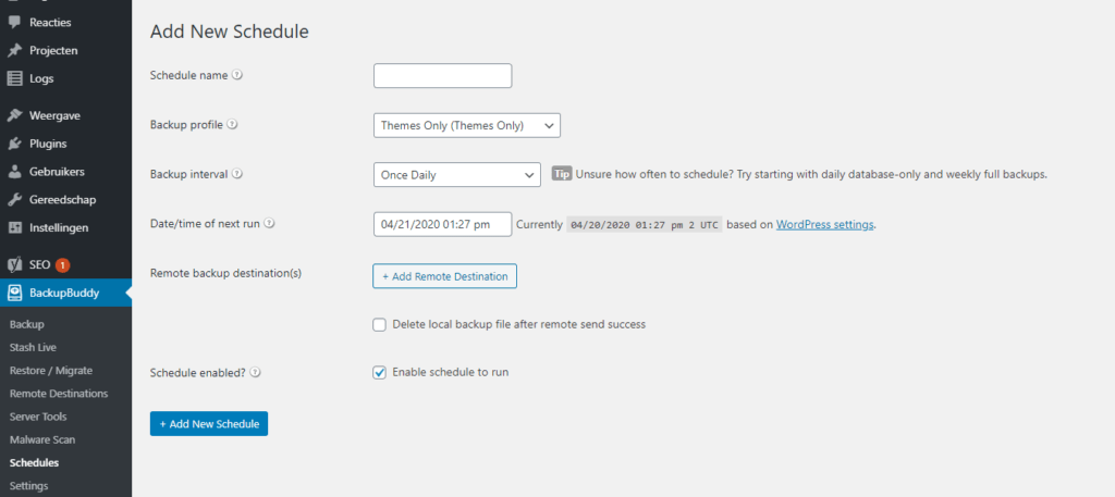 Backups automatiseren Backups automatiseren