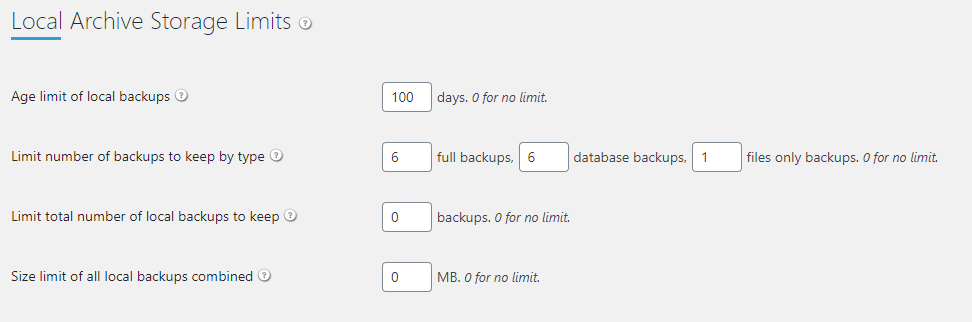 backups bewaren in WordPress backups bewaren in WordPress